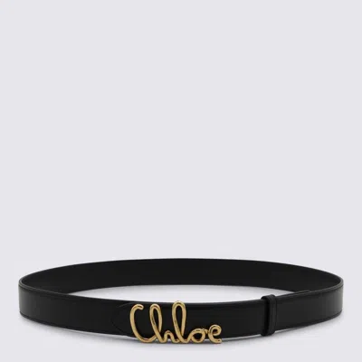 Chloé Belts Blacks And Greys In Black