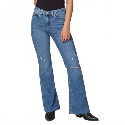 Lola Jeans Alice High Rise Flare Jeans In Blue Mist In Blue