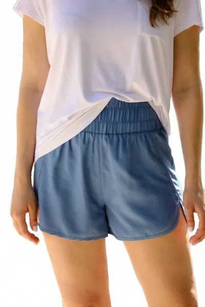 Jess Lea Finish Line Active Wear Shorts - Plus In Blue In Blue