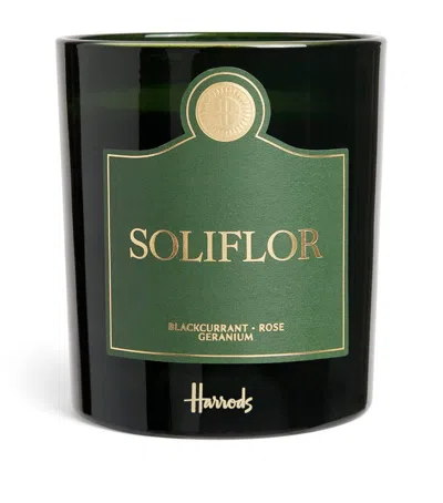 Harrods Soliflor Scented Candle In Black
