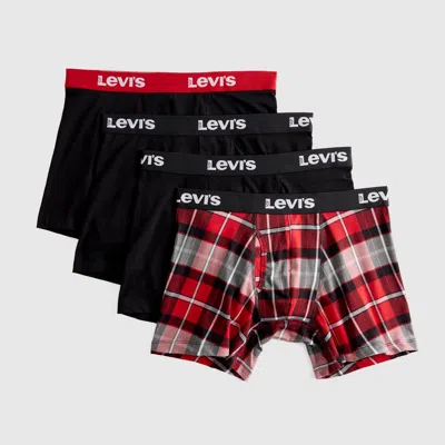 Levi's Plaid Boxer Briefs (4-pack) In Multi
