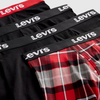 Levi's Plaid Boxer Briefs (4-pack) In Multi