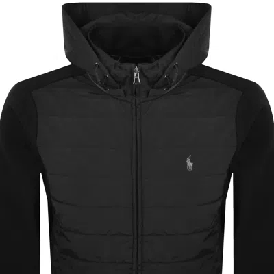 Ralph Lauren Logo Hoodie Black In Black
