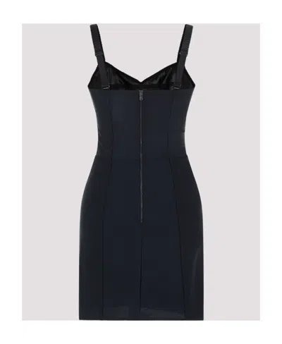 Dolce & Gabbana Suspender Mini Dress In Black