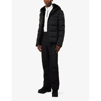 Fusalp Mens Noir Berlioz Hooded Shell-down Puffer Jacket In Black