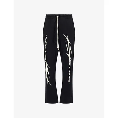 Hellstar Flame Track Pants In Black