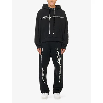 Hellstar Flame Track Pants In Black