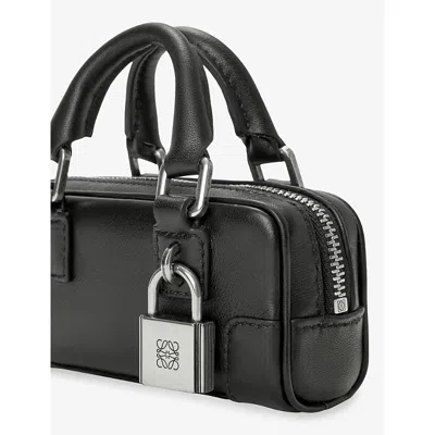 Loewe Womens Black Amazona Nano Leather Shoulder Bag In Black