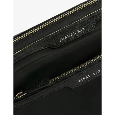 Anya Hindmarch Womens Black Travel Kit Woven Pouch In Black