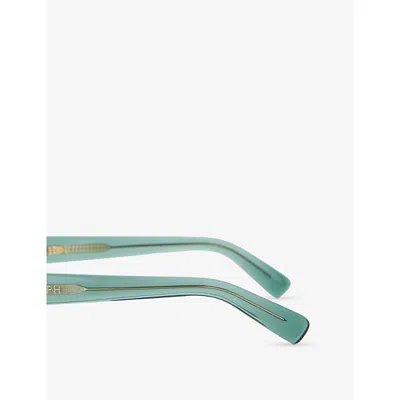 Joseph Womens Mint Talba Aviator Acetate Sunglasses In Blue