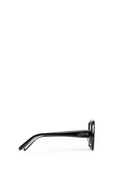Loewe Thin Square Sunglasses In Black