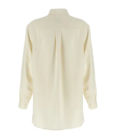 Brioni Buttoned Oversized Shirt In White
