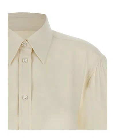 Brioni Buttoned Oversized Shirt In White