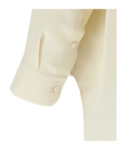 Brioni Buttoned Oversized Shirt In White