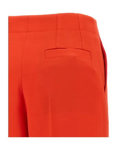 Brioni Pleat Wide-leg Pants In Red