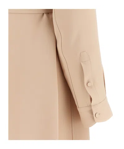 Brioni Tie-waisted Workwear Dress In Pink