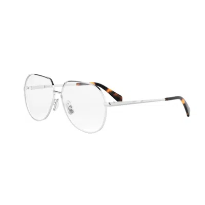 Celine Full-rimmed Plano Lenses In Silver