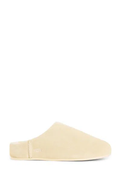 Ugg Light Beige Elea Slip On Flats In Neutral
