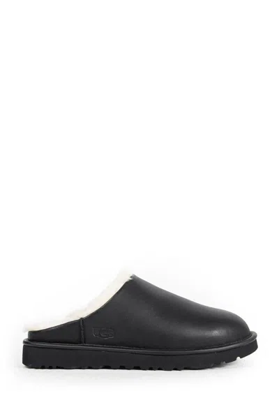 Ugg Leather Mules In Black