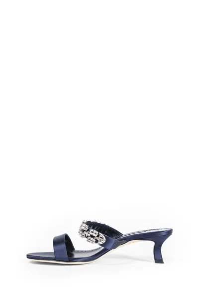 Manolo Blahnik Sandals & Slides In Blue