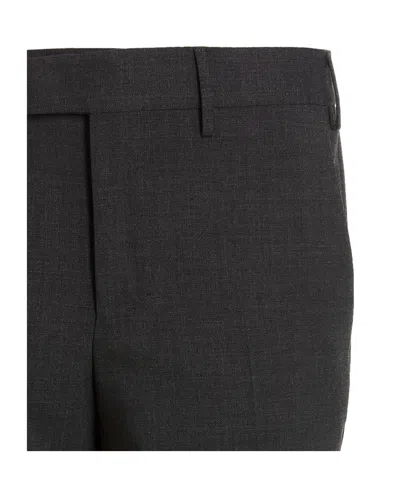 Pt Torino Trousers Tailored Cuffed Hem In Black