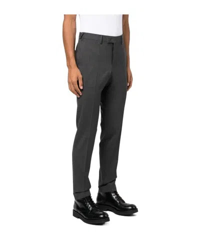 Pt Torino Trousers Tailored Cuffed Hem In Black