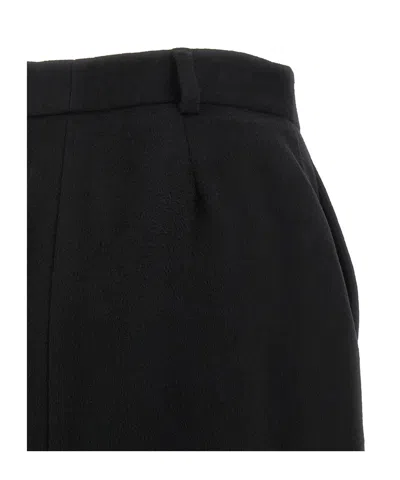 Brioni Violante Slit Detailed Midi Skirt In Black