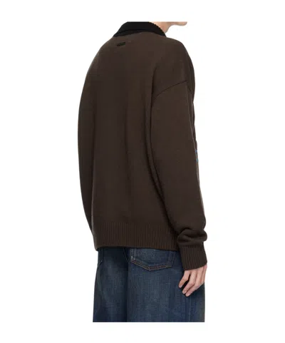 Andersson Bell Wool And Cashmere Blend Cardigan In Brown