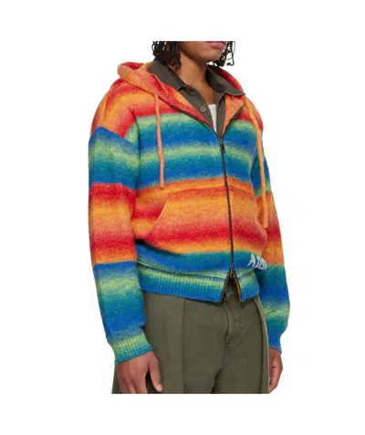 Andersson Bell Gradient Zipper Hoodie In Multi