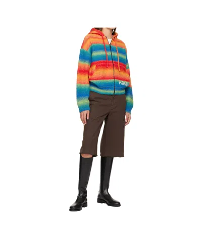 Andersson Bell Gradient Zipper Hoodie In Multi