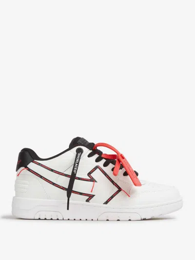 Off-white Stitched Arrow Sneakers In White