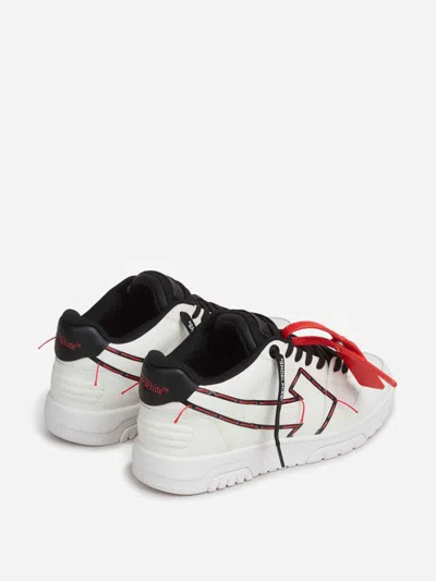 Off-white Stitched Arrow Sneakers In White