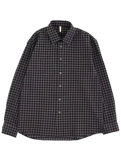Sunflower Checked Shirt In Black