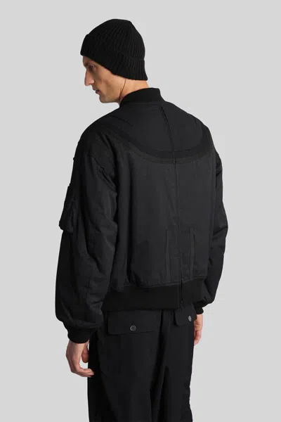 Undercover Bomber Jacket In Black Wool In Blue