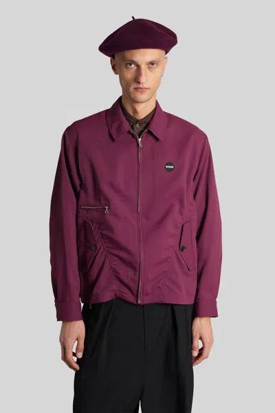 Undercover Patch-detail Bomber Jacket In Pink