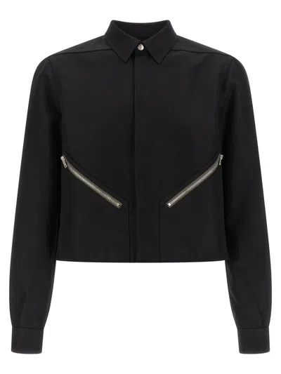 Rick Owens Tour Alice Shirt Jacket In Black