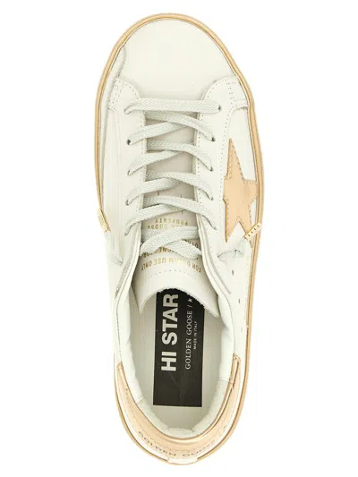 Golden Goose Low Top Sneakers Metallic Accents Star In White