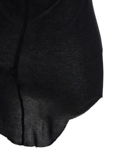 Rick Owens Crew Neck Vest In Black
