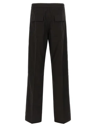 Rick Owens Dietrich Drawstring Trousers Featuring Back Pocket In Black