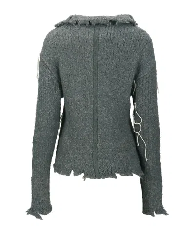 Andersson Bell Harlow Distressed Knit Cardigann In Gray