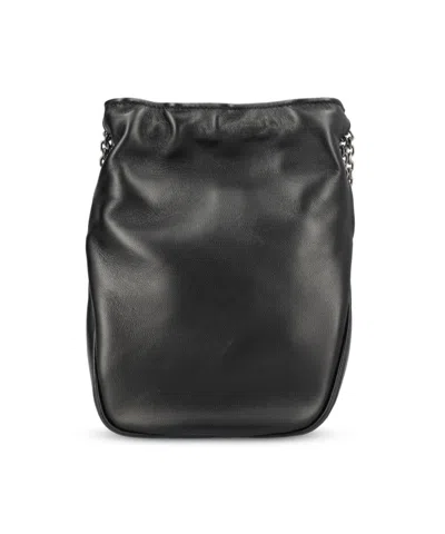 Roger Vivier Pilgrim Chain Strap Bucket Bag Rectangular In Black