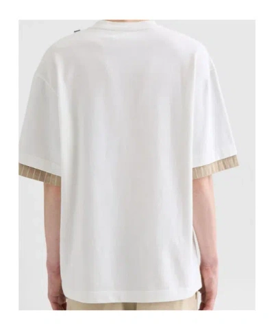 Jil Sander Striped Double-layer T-shirt In Yellow