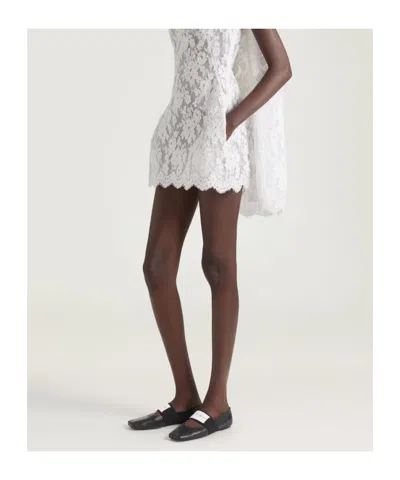 Givenchy Sliced Square Elastic-strap Ballet Flats In Black