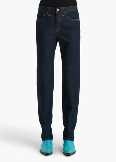 Khaite Farley High-rise Straight-leg Jeans In Blue