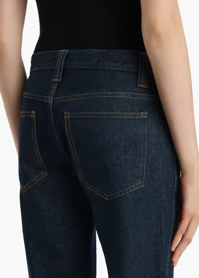 Khaite Farley High-rise Straight-leg Jeans In Blue