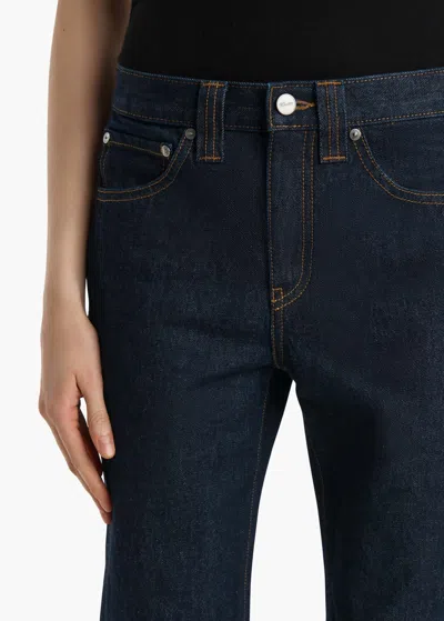 Khaite Farley High-rise Straight-leg Jeans In Blue