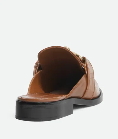 Bottega Veneta Women Astaire Leather Sabot Loafers In Brown