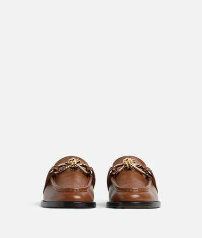Bottega Veneta Women Astaire Leather Sabot Loafers In Brown