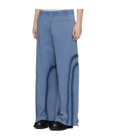 Avavav Blue Relaxed Drawstring Lounge Pants In Blue