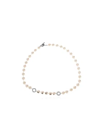 Marni Knitted Detail Necklace In Brown